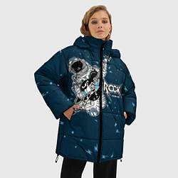 Куртка зимняя женская Космический рок, цвет: 3D-черный — фото 2