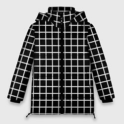 Куртка зимняя женская Клечатая, цвет: 3D-светло-серый