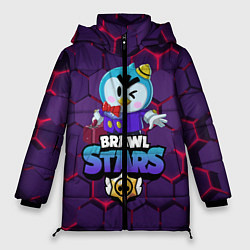 Куртка зимняя женская Brawl Stars Mr P, цвет: 3D-черный