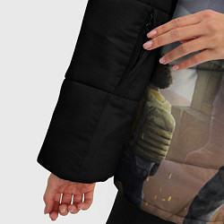 Куртка зимняя женская PUBG на спине, цвет: 3D-черный — фото 2