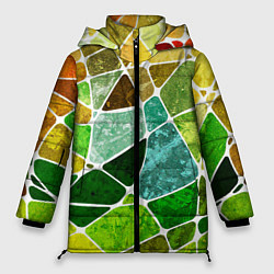 Куртка зимняя женская Мозаика, цвет: 3D-черный