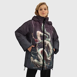 Куртка зимняя женская Унесённые призраками, цвет: 3D-светло-серый — фото 2