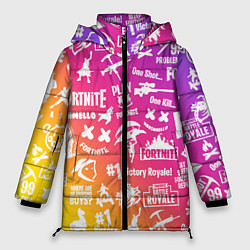Куртка зимняя женская FORTNITE PARTY EVENT, цвет: 3D-светло-серый