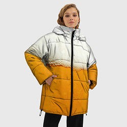 Куртка зимняя женская Я ПИВО!, цвет: 3D-красный — фото 2