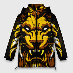 Куртка зимняя женская Зверь, цвет: 3D-черный