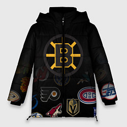 Куртка зимняя женская NHL Boston Bruins Z, цвет: 3D-черный