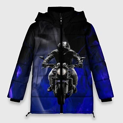 Куртка зимняя женская МОТОЦИКЛЫ, цвет: 3D-черный