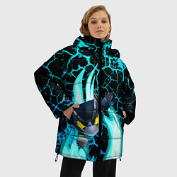 Куртка зимняя женская Brawl stars mecha crow, цвет: 3D-черный — фото 2