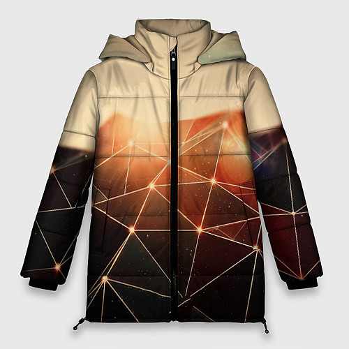 Женская зимняя куртка ABSTRACT DIGITAL / 3D-Светло-серый – фото 1