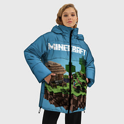 Куртка зимняя женская Minecraft, цвет: 3D-черный — фото 2