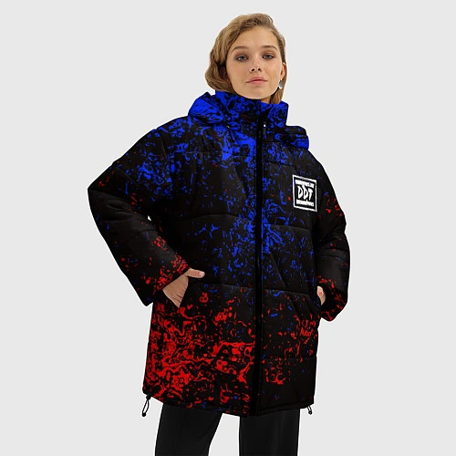 Женская зимняя куртка ДДТ спина Z / 3D-Красный – фото 3