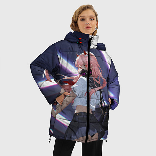 Женская зимняя куртка ЛЮБИМАЯ В МАСКЕ / 3D-Светло-серый – фото 3