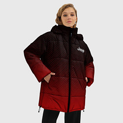 Куртка зимняя женская Jeep спина Z, цвет: 3D-красный — фото 2