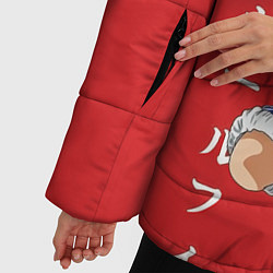Куртка зимняя женская Monkey D Luffy, цвет: 3D-красный — фото 2