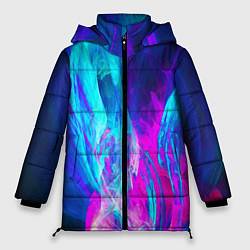 Куртка зимняя женская НЕОНОВЫЕ КРАСКИ, цвет: 3D-черный