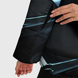 Куртка зимняя женская ТЕКСТУРА, цвет: 3D-черный — фото 2