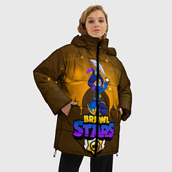 Куртка зимняя женская MORTIS BRAWL STARS, цвет: 3D-черный — фото 2