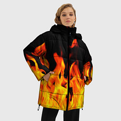 Куртка зимняя женская ОГНЕННЫЙ, цвет: 3D-красный — фото 2