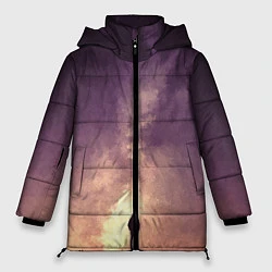 Куртка зимняя женская Бесконечный космос, цвет: 3D-красный