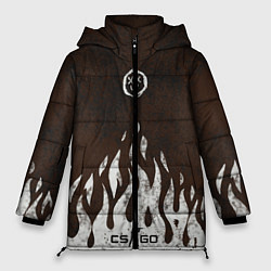 Куртка зимняя женская Cs:go - Оксидное пламя, цвет: 3D-черный