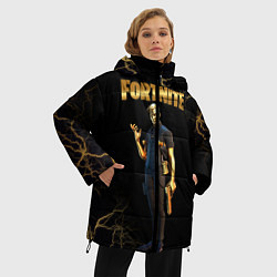 Куртка зимняя женская Gold Midas Fortnite 2, цвет: 3D-красный — фото 2