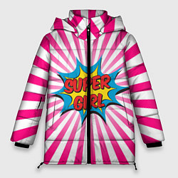 Куртка зимняя женская Super Girl, цвет: 3D-черный