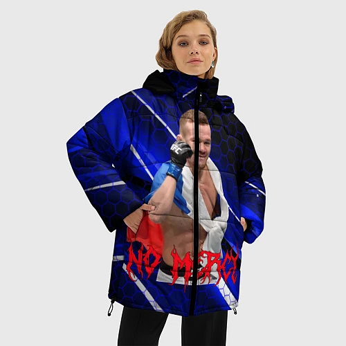 Женская зимняя куртка No mercy Petr Yan / 3D-Красный – фото 3
