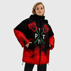 Куртка зимняя женская PYTN X ROSE, цвет: 3D-черный — фото 2