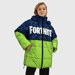 Куртка зимняя женская FORTNITE ФОРТНАЙТ, цвет: 3D-светло-серый — фото 2