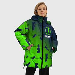 Куртка зимняя женская FORTNITE ФОРТНАЙТ, цвет: 3D-черный — фото 2