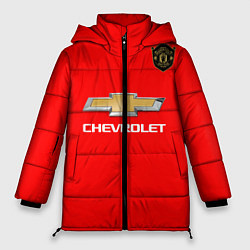 Куртка зимняя женская Манчестер Юнайтед форма 2020, цвет: 3D-светло-серый