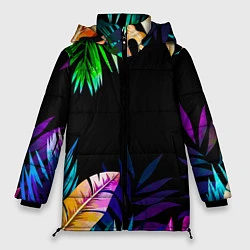 Куртка зимняя женская Тропическая Ночь, цвет: 3D-светло-серый
