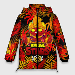 Куртка зимняя женская BRAWL STARS EVIL GENE ДЖИН, цвет: 3D-черный