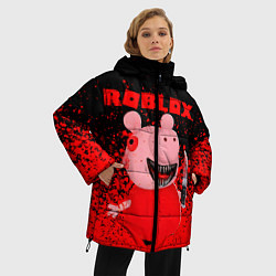 Куртка зимняя женская Roblox Piggy, цвет: 3D-черный — фото 2