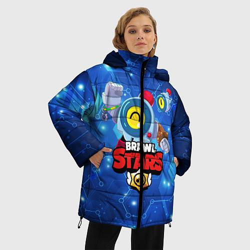 Женская зимняя куртка BRAWL STARS NANI НАНИ / 3D-Светло-серый – фото 3