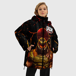 Куртка зимняя женская Doom Eternal, цвет: 3D-черный — фото 2
