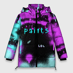 Куртка зимняя женская Paints, цвет: 3D-черный