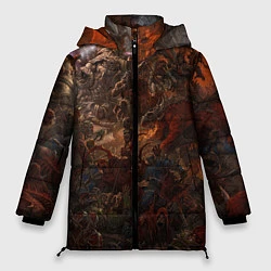 Куртка зимняя женская Фэнтази битва Z, цвет: 3D-светло-серый