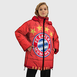 Куртка зимняя женская BAYERN MUNCHEN, цвет: 3D-красный — фото 2