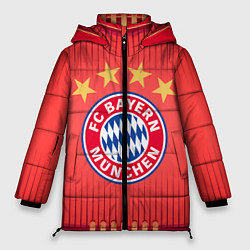 Куртка зимняя женская BAYERN MUNCHEN, цвет: 3D-красный