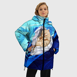 Куртка зимняя женская Котик Ангелочек, цвет: 3D-красный — фото 2