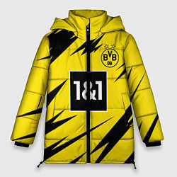 Куртка зимняя женская HAALAND Borussia Dortmund, цвет: 3D-черный