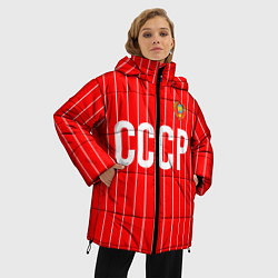 Куртка зимняя женская Форма сборной СССР, цвет: 3D-светло-серый — фото 2