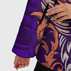 Куртка зимняя женская Сова в Арт-Деко, цвет: 3D-черный — фото 2