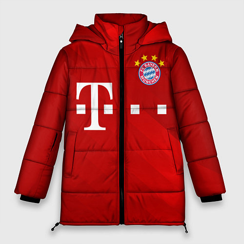 Женская зимняя куртка FC Bayern Munchen / 3D-Светло-серый – фото 1