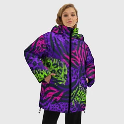 Куртка зимняя женская Африканский дух, цвет: 3D-черный — фото 2