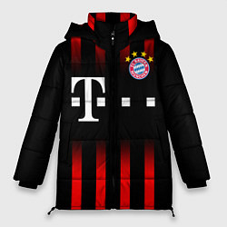 Куртка зимняя женская FC Bayern Munchen, цвет: 3D-черный