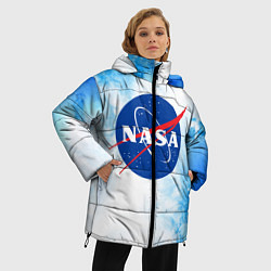Куртка зимняя женская NASA НАСА, цвет: 3D-черный — фото 2