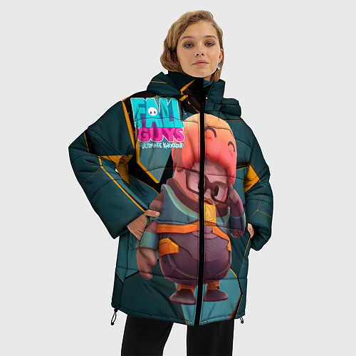 Женская зимняя куртка Fall Guys Gordon Freeman / 3D-Красный – фото 3