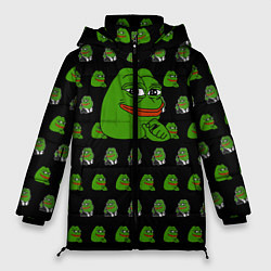 Куртка зимняя женская Frog Pepe, цвет: 3D-красный